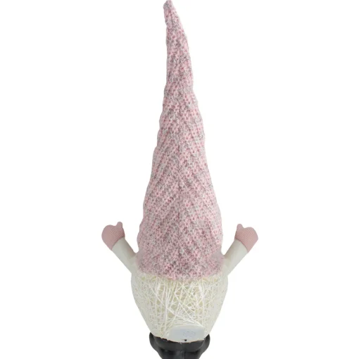 Sale LED Rattan Gnome Christmas Figure - 19" - Warm White Lights - Pink and White Gnomes