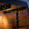 Best LED Stars Icicle Christmas Lights - Multi-Color - 29.5' Clear Wire - 400ct Icicles