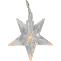 Best LED Stars Icicle Christmas Lights - Multi-Color - 29.5' Clear Wire - 400ct Icicles