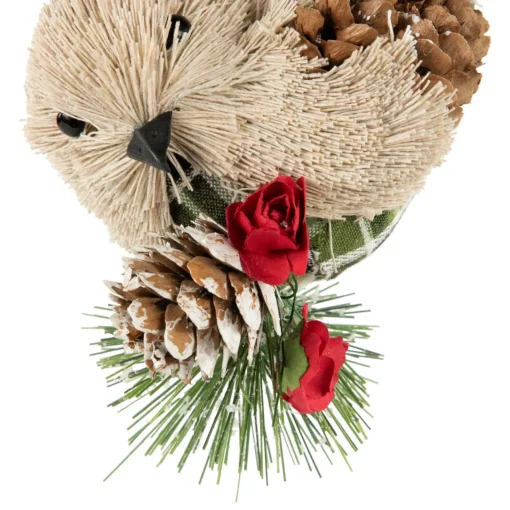Online Left Facing Bird with Pinecone Christmas Ornament - 6.75" Animals