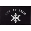 Outlet Let It Snow Christmas Doormat 29" x 17" Door