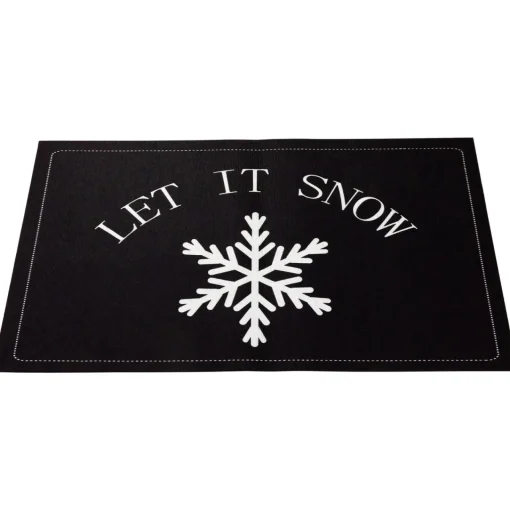 Outlet Let It Snow Christmas Doormat 29" x 17" Door