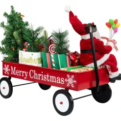 Sale Lighted and Musical Santa Claus Merry Christmas Wagon Decoration - 20