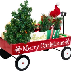 Sale Lighted and Musical Santa Claus Merry Christmas Wagon Decoration - 20