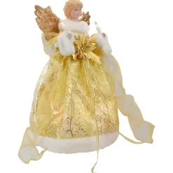 Sale Lighted Angel Christmas Tree Topper - Gold - 12
