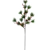 Lighted Berry and Pinecone Christmas Pine Spray - 29" - Warm White Sprays, Picks & Branches