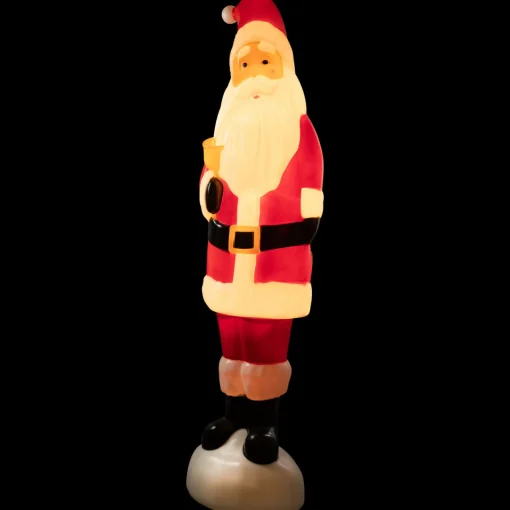 Outlet Lighted Blow Mold Santa Claus Outdoor Christmas Decoration - 59" Santa Claus
