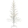 Lighted Cascade Twig Outdoor Christmas Tree - 6' - White - Clear Lights Twig & Birch