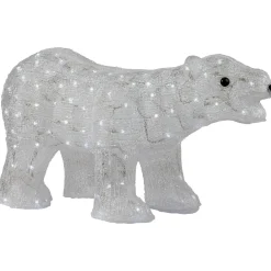 Outlet Lighted Commercial Grade Acrylic Polar Bear Outdoor Christmas Decoration - 28