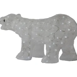 Outlet Lighted Commercial Grade Acrylic Polar Bear Outdoor Christmas Decoration - 28