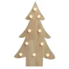 Outlet Lighted 3D Wooden Christmas Tree Decoration - 15" Wall