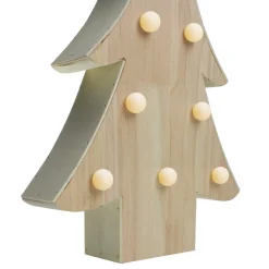 Outlet Lighted 3D Wooden Christmas Tree Decoration - 15