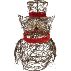 Best Lighted Glitter Rattan Owl Outdoor Christmas Decoration - 21