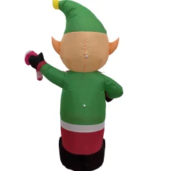 Best Lighted Inflatable Elf Outdoor Christmas Decoration - 4.25' Inflatable