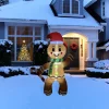 Outlet Lighted Inflatable Gingerbread Man Outdoor Christmas Decoration - 5' Inflatable