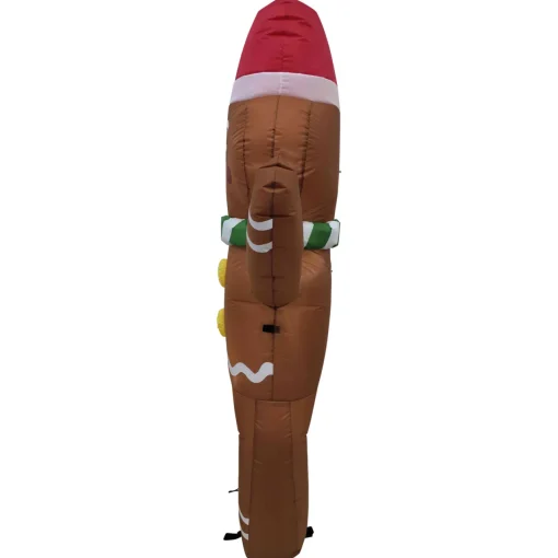 Outlet Lighted Inflatable Gingerbread Man Outdoor Christmas Decoration - 5' Inflatable