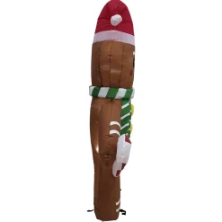 Outlet Lighted Inflatable Gingerbread Man Outdoor Christmas Decoration - 5' Inflatable
