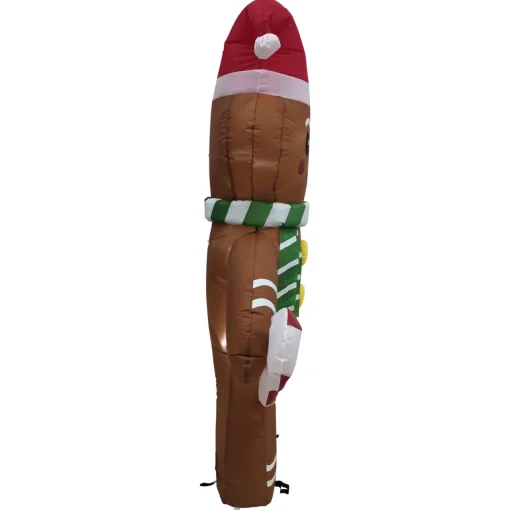 Outlet Lighted Inflatable Gingerbread Man Outdoor Christmas Decoration - 5' Inflatable