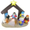 Online Lighted Inflatable Nativity Scene Outdoor Christmas Decoration - 5.5' - Warm White Nativity