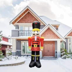 Discount Lighted Inflatable Nutcracker Soldier Outdoor Commercial Christmas Decoration - 20' Inflatable