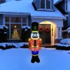 Outlet Lighted Inflatable Nutcracker Soldier Outdoor Christmas Decoration - 6.25' Inflatable