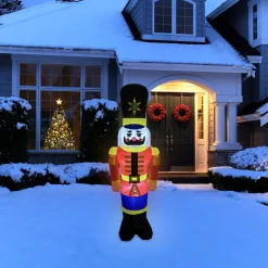 Outlet Lighted Inflatable Nutcracker Soldier Outdoor Christmas Decoration - 6.25' Inflatable