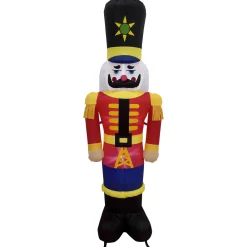 Outlet Lighted Inflatable Nutcracker Soldier Outdoor Christmas Decoration - 6.25' Inflatable