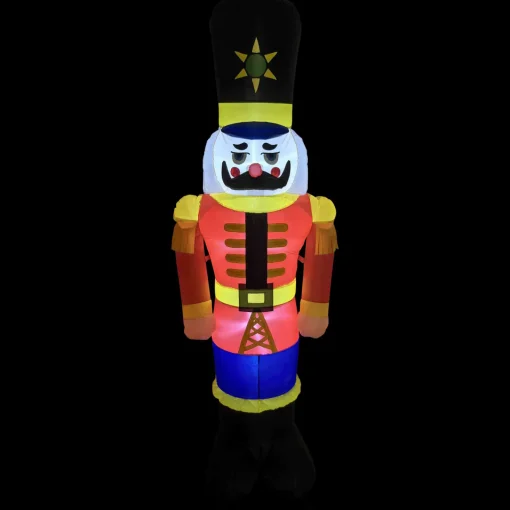 Outlet Lighted Inflatable Nutcracker Soldier Outdoor Christmas Decoration - 6.25' Inflatable