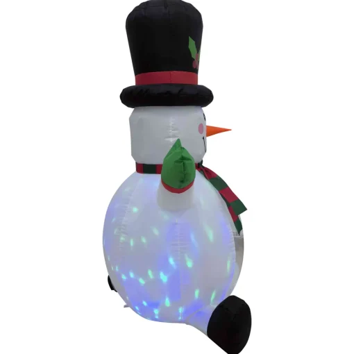 Best Lighted Inflatable Snowman with Top Hat Outdoor Christmas Decoration - 4' Inflatable