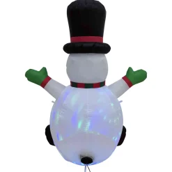 Best Lighted Inflatable Snowman with Top Hat Outdoor Christmas Decoration - 4' Inflatable