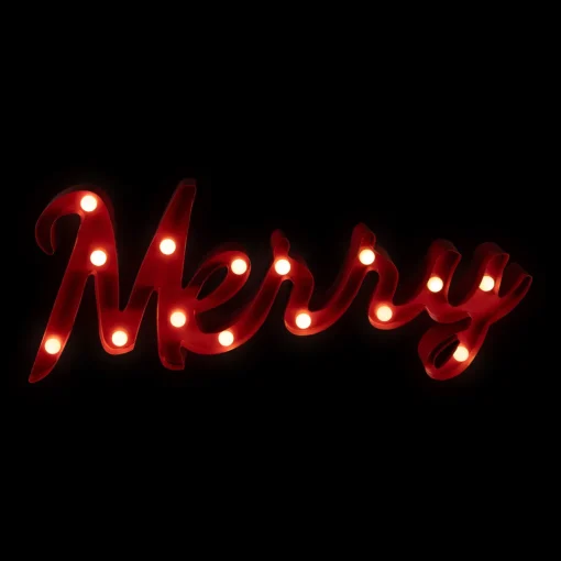 Sale Lighted "Merry" Christmas Decoration - 20.5" Wall