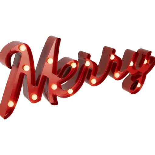 Sale Lighted "Merry" Christmas Decoration - 20.5" Wall