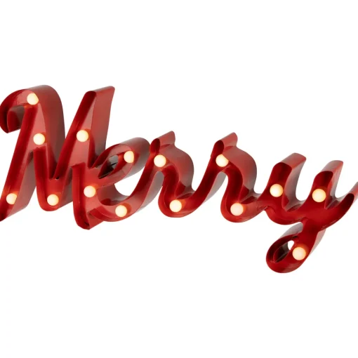 Sale Lighted "Merry" Christmas Decoration - 20.5" Wall