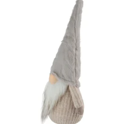 Clearance Lighted Nose and Plush Hat Christmas Gnome Decoration - 10