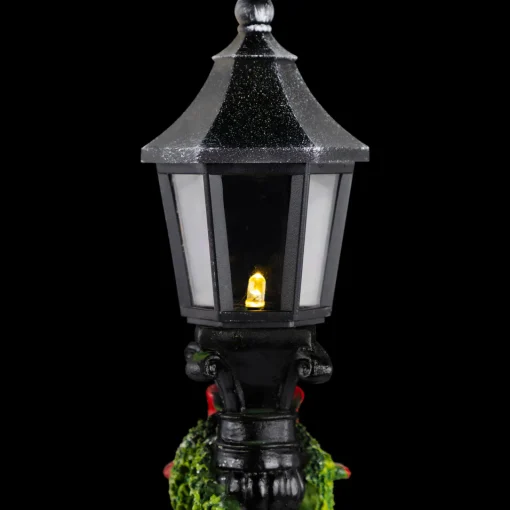 Online Lighted Snow Couple Under Street Lamp Christmas Decoration - 13.75" Snowmen
