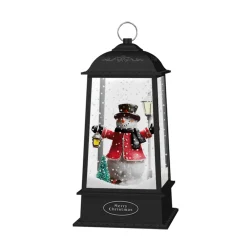 Online Lighted Snowman Christmas Lantern with Falling Snow - 13