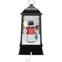 Online Lighted Snowman Christmas Lantern with Falling Snow - 13