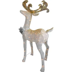 Sale Lighted Standing Buck Outdoor Christmas Decoration - 48