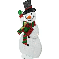 Sale Lighted Waving Snowman Outdoor Christmas Decoration - 32