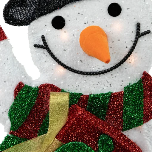 Sale Lighted Waving Snowman Outdoor Christmas Decoration - 32" - Clear Lights Snowmen