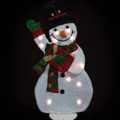 Sale Lighted Waving Snowman Outdoor Christmas Decoration - 32