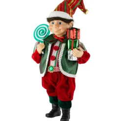 Online Lollipop Elf with Gifts Christmas Figure - 12