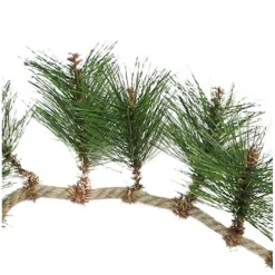 Sale Long Needle Pine and Rope Rustic Artificial Christmas Garland - 6' x 5