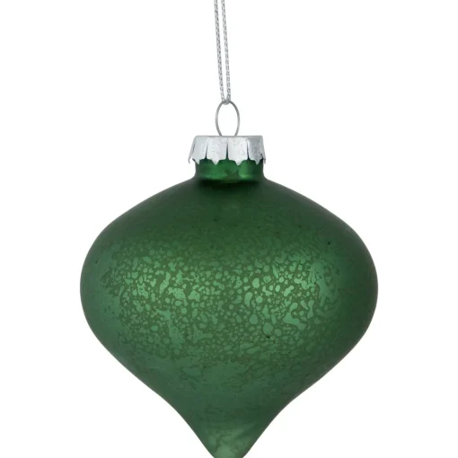 Hot Matte and Shiny Finish Ball Glass Christmas Ornaments - 3" (80mm) - Dark Aquamarine - 9ct Glass|Ball Ornaments