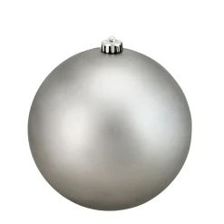 Discount Matte Shatterproof Commercial Christmas Ball Ornament - 8" (200mm) - Pewter Gray Shatterproof Balls|Ball Ornaments