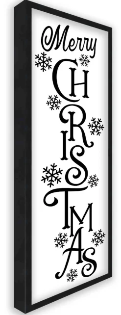 Clearance Merry Christmas Snowflakes 13.5