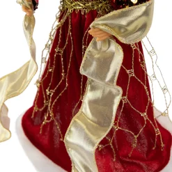 Online Metallic and Sequin Angel Christmas Tree Topper - 12