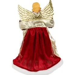 Online Metallic and Sequin Angel Christmas Tree Topper - 12