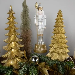 Outlet Metallic Woodland Tree Christmas Decoration - 12.5" Trees