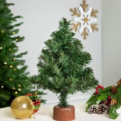 Online Mini Canadian Pine Artificial Christmas Tree - 12" - Unlit Unlit